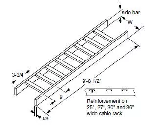 0020030630 – Cable Rack 1.5″x12″W Solid Side