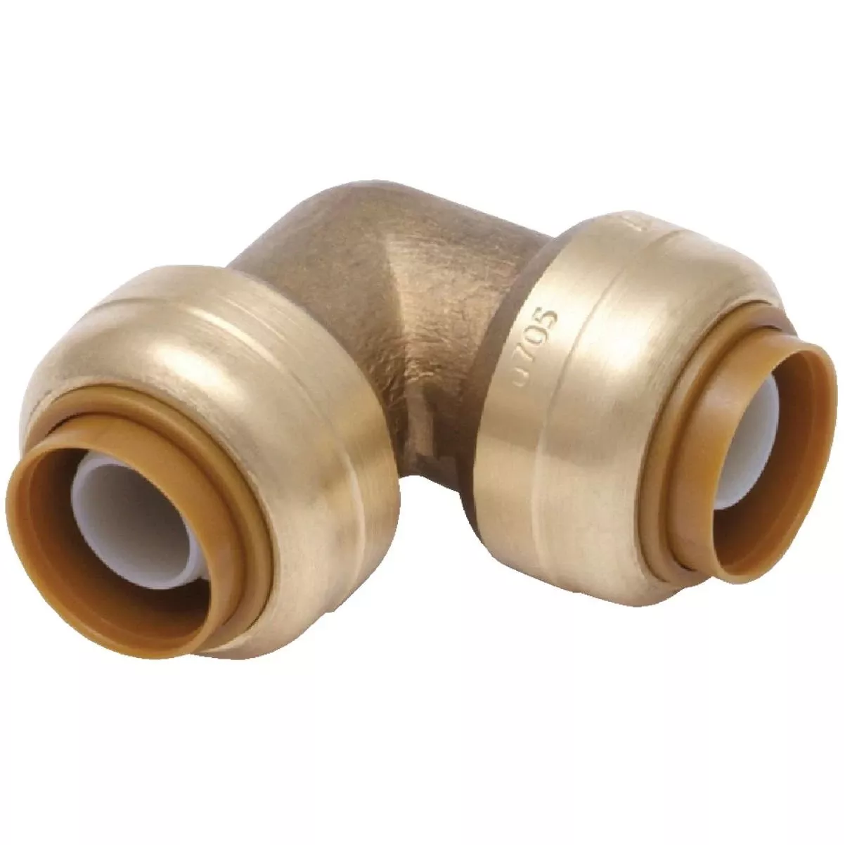 1 In. X 1 In. 90 Deg. Push-to-connect Brass Elbow (1/4 Bend)