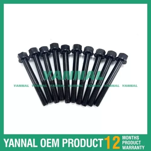 10 PCS Cylinder Head Bolt 14601-03450 For Kubota Z402 Diesel Engine