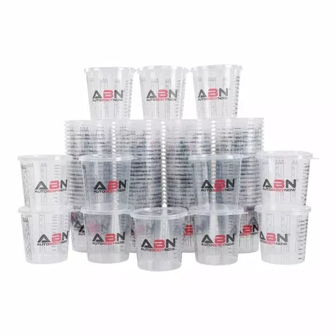 100pk Epoxy Mixing Cups With 12 Lids – Auto Paint And Resin Supplies ABN 815493