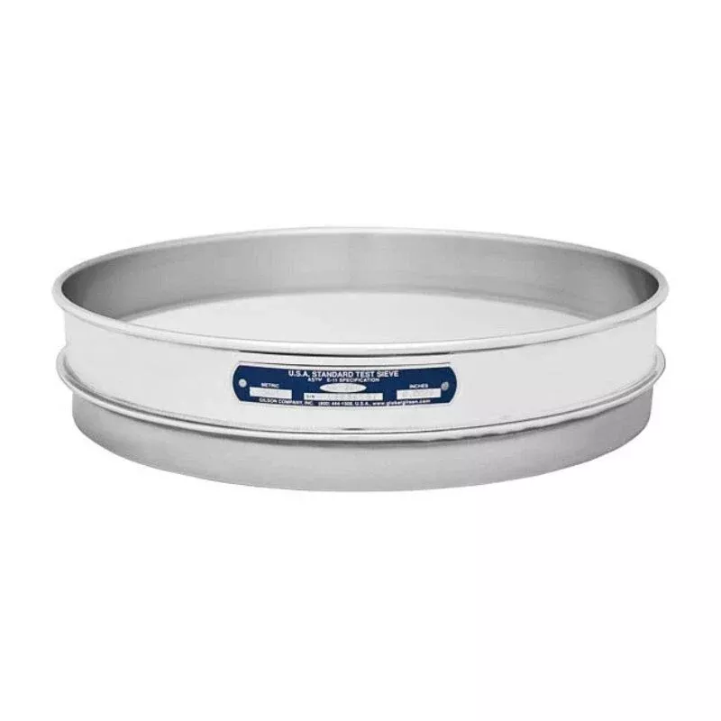 12″ Sieves – Half Height – Stainless Steel Frame & Mesh
