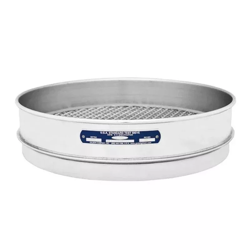 12″ Sieves – Intermediate Height – Stainless Steel Frame & Mesh