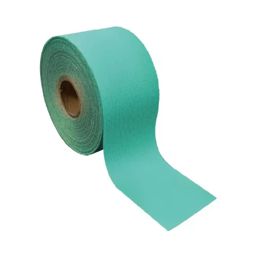 180 GRIT GREEN PSA SANDPAPER ROLL, 25 YD LONG, HIGH TECK