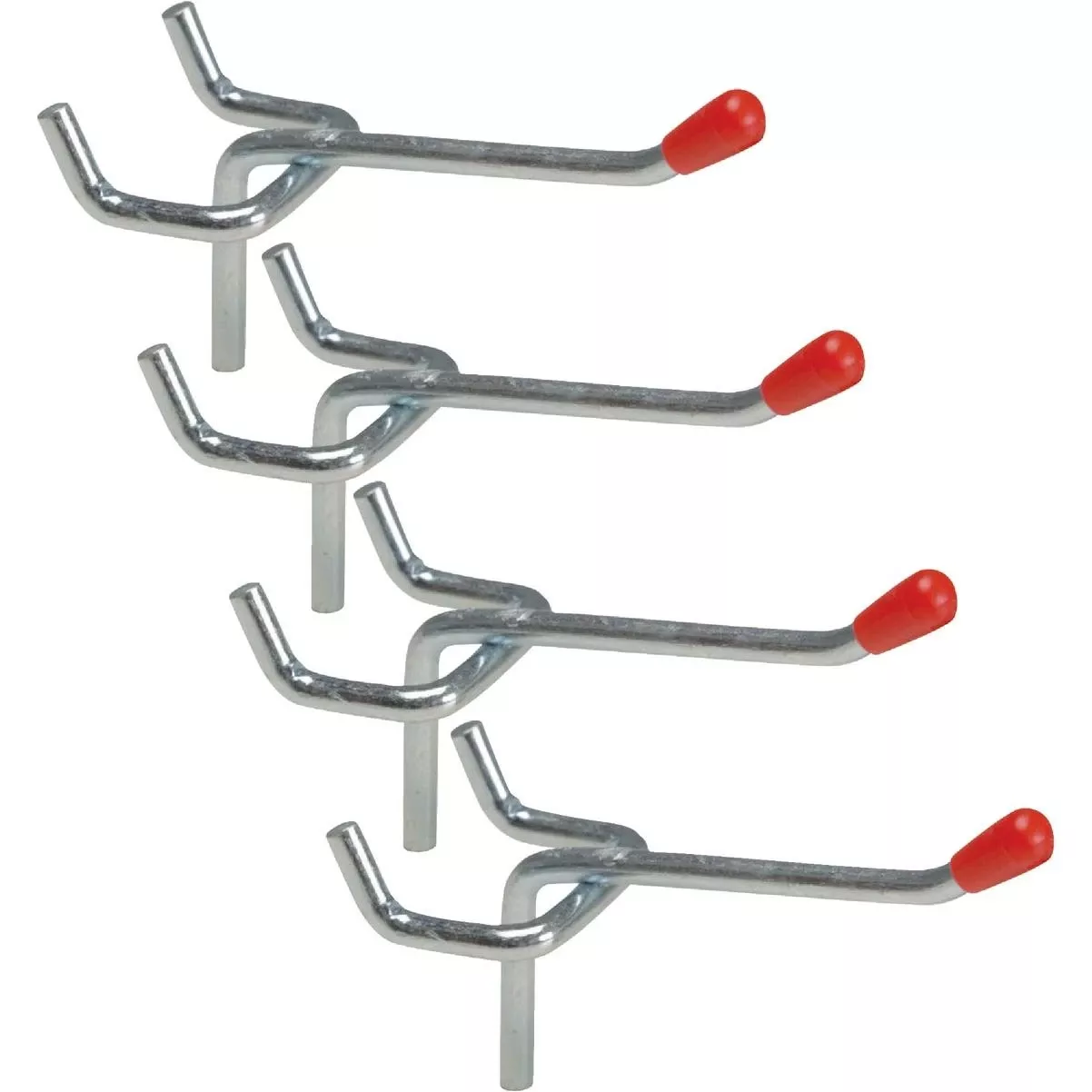 2 In. Light Duty Safety Tip Straight Pegboard Hook (4-count)