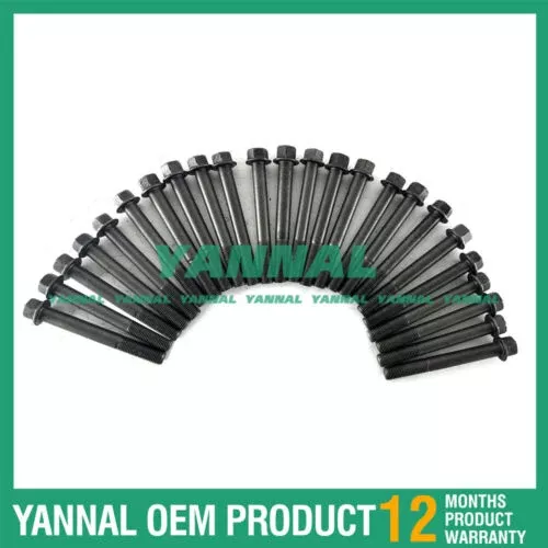 24 PCS Head Bolt Set For Liebherr R934B Diesel Engine