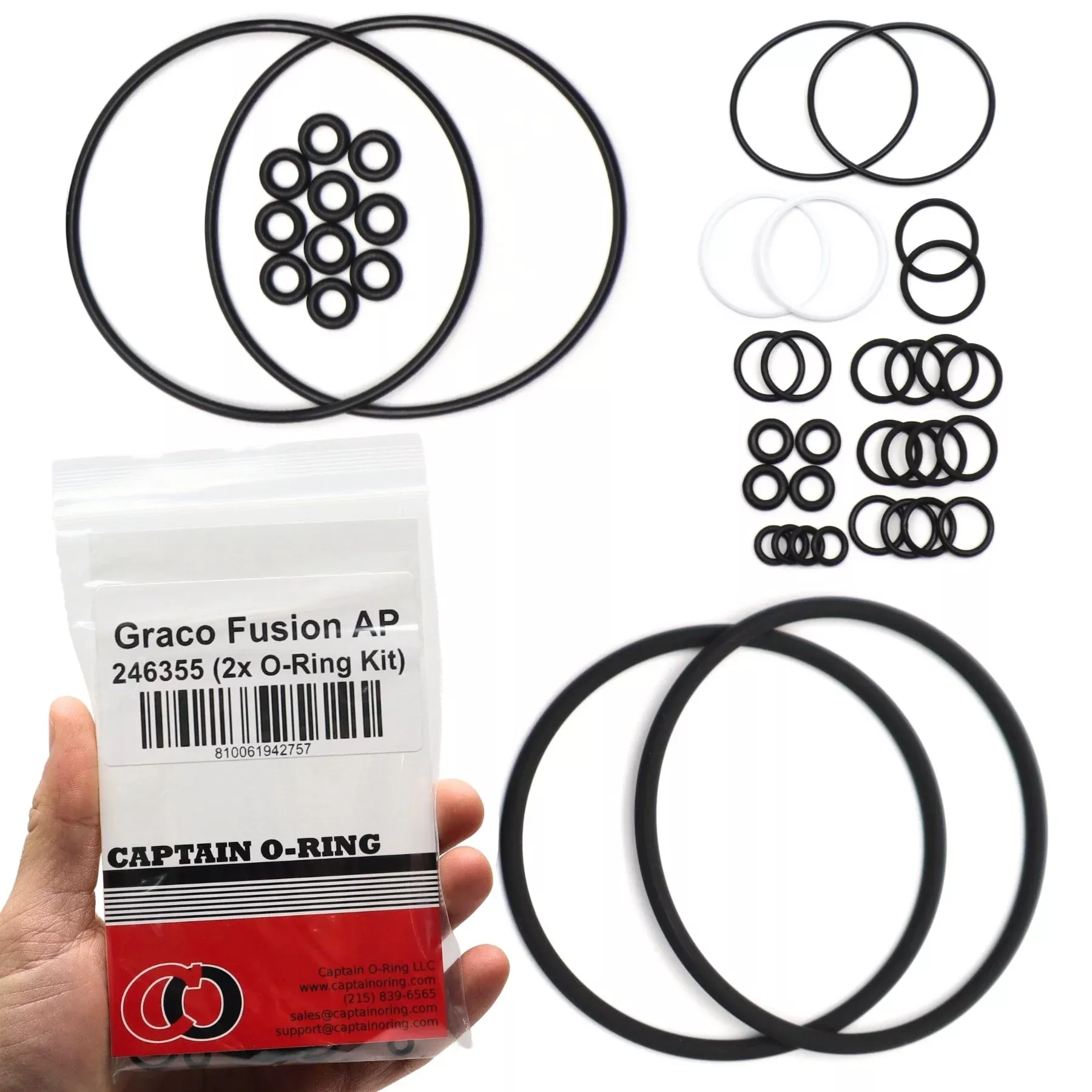 246355 O-Ring Kit for Graco Fusion AP (2 Sets)