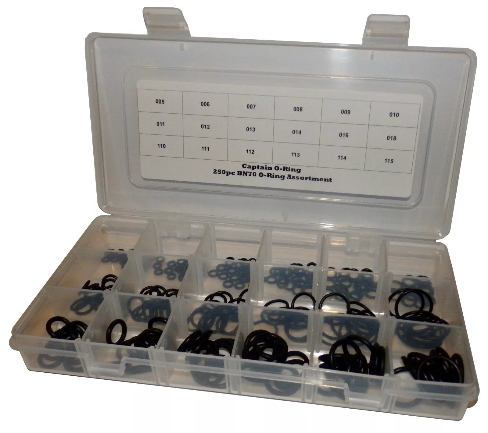 250 Piece BN70 O-Ring Assortment
