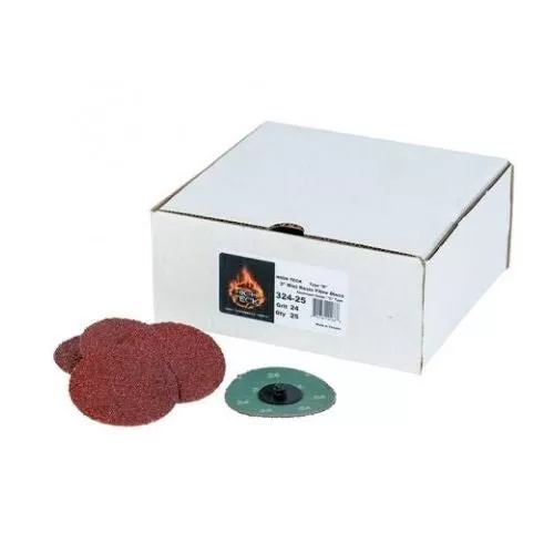 3 INCH 24 GRIT QUICK CHANGE SANDING DISCS, 25 PCS, HIGH TECK