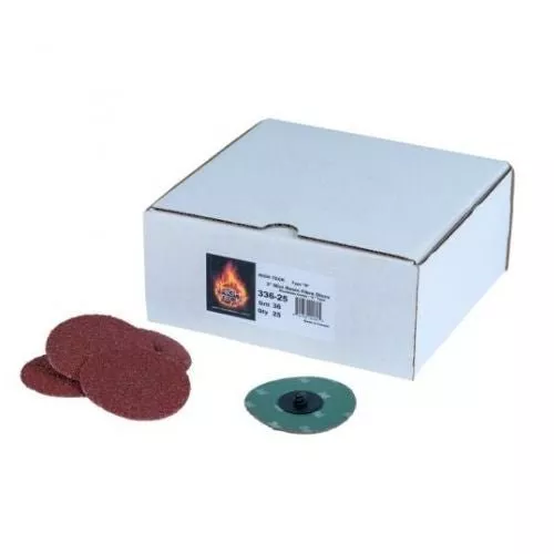 3 INCH 36 GRIT QUICK CHANGE SANDING DISCS, 25 PCS, HIGH TECK