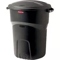 32GAL BLCK REFUSE CNTNR W LID - Case of 8