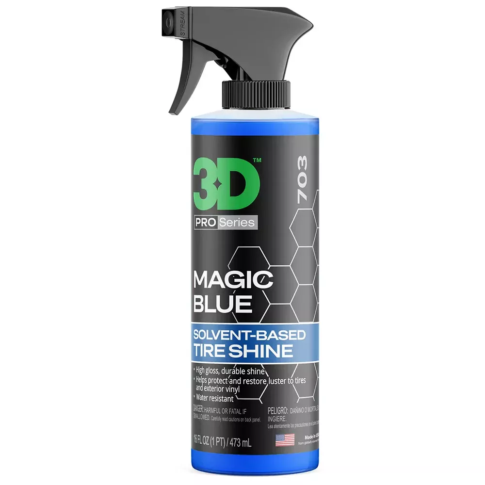 3D Magic Blue Solvent-Based Tire Dressing – 16 oz