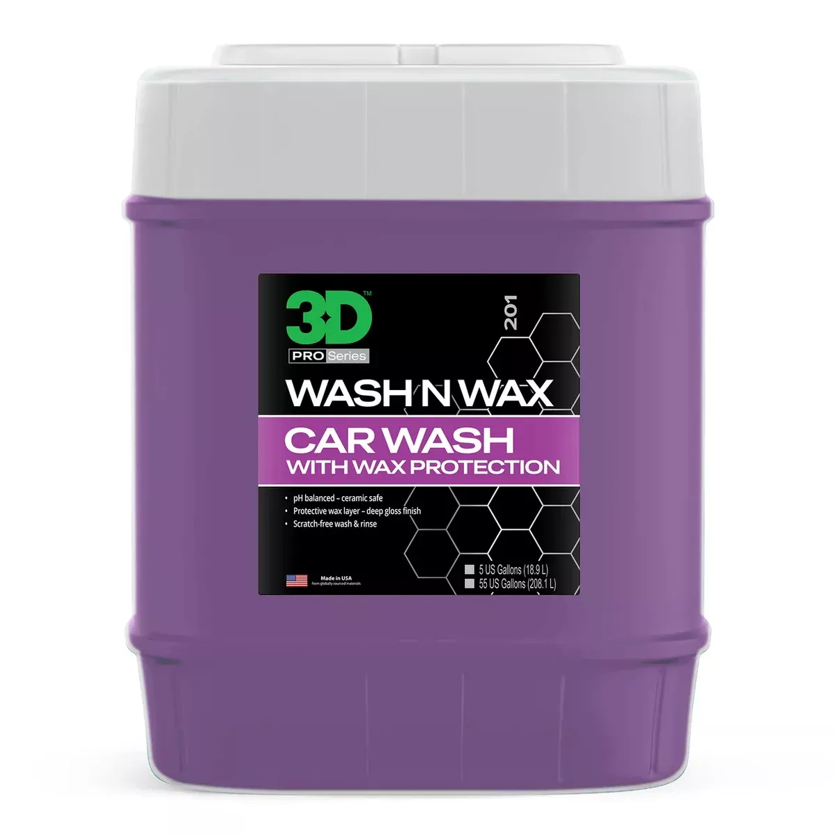3D Wash N Wax – 5 gal