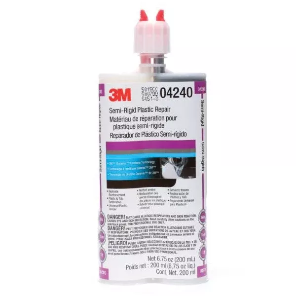 3M 04240~Semi-Rigid Plastic Repair – 6.8 Fl Oz (200 ml)