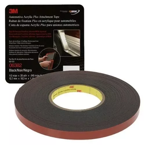 3M™ 6382 1/2 IN BLACK ATTACHMENT TAPE