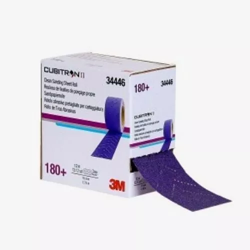 3M CUBITRON™ II 180 GRIT MULTI-HOLE PURPLE SANDING SHEET ROLL #34446