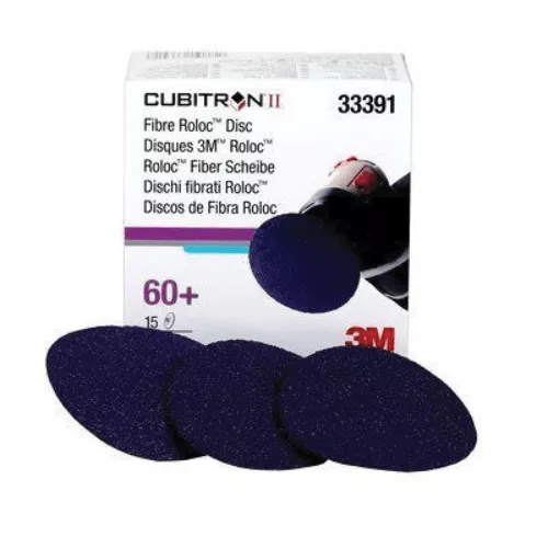 3M CUBITRON II 3″ 60 GRIT QUICK-CHANGE GRINDING DISC #33391, BOX OF 15
