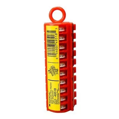 3M Scotchcode SDR-0-9~Wire Marker Tape Refill Roll SDR-0-9 White Numbers 0-9