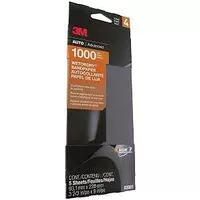 3M Wetordry 03001 Automotive Sandpaper, 1000 Grit