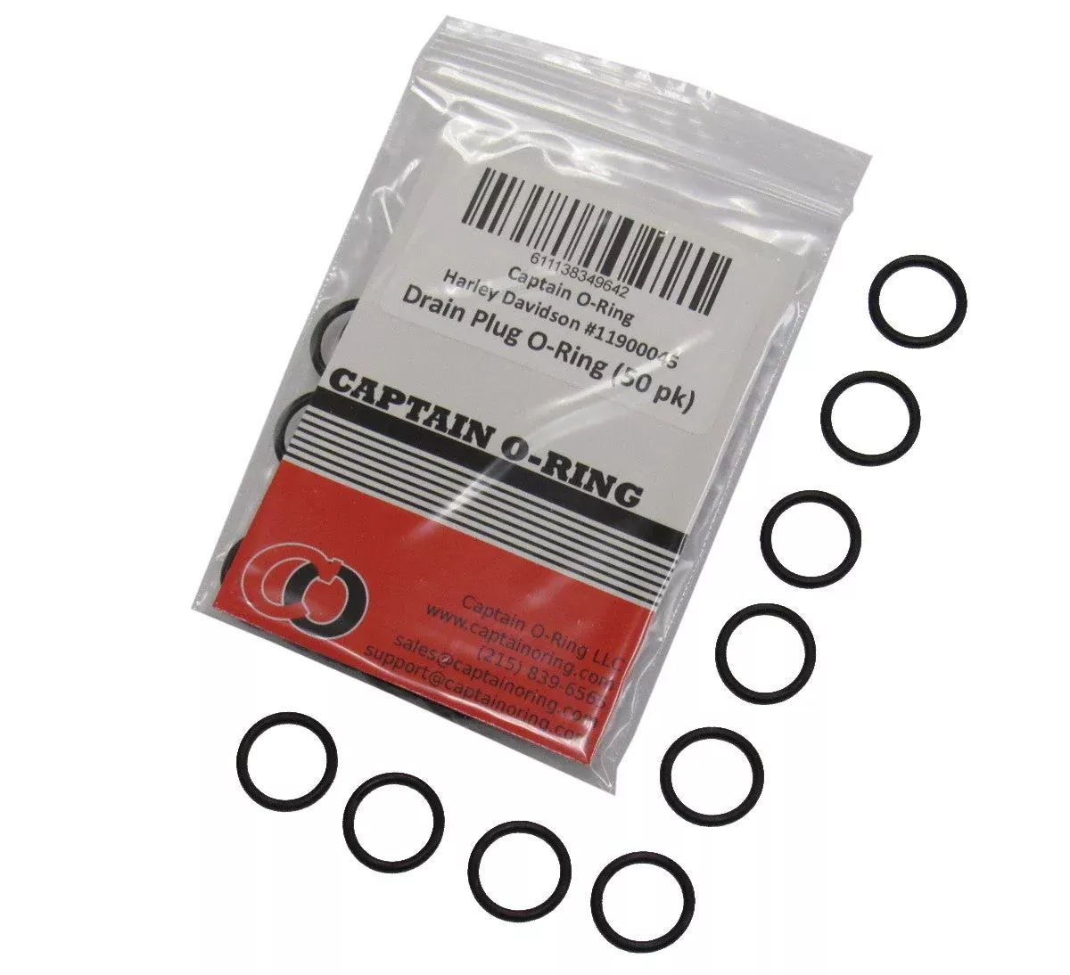 (50 Pack) Harley Davidson Drain Plug O-Ring #11900045