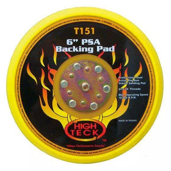 6" PSA BACKING PAD FOR ORBITAL SANDER