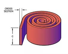 612F BOXED FLEXIBLE GUIDE BEARINGS-POLYESTER RESIN