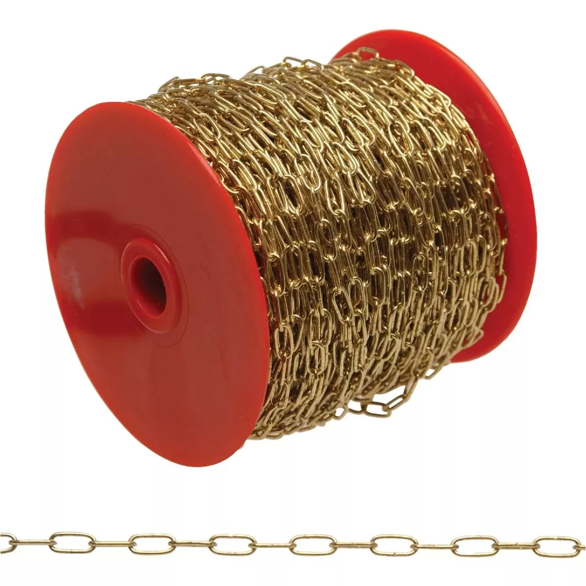 #7 82 Ft. Brass-plated Metal Craft Chain