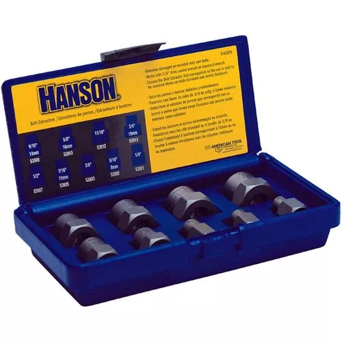 9 Piece Fractional Bolt Extractor Set