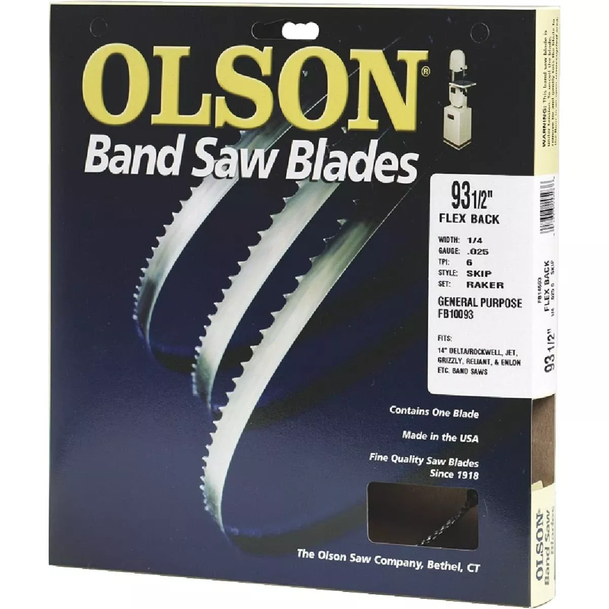 93-1/2 In. X 3/16 In. 10 Tpi Regular Flex Back Band Saw Blade