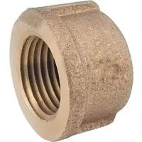 Anderson Metals 738108-06 Pipe Cap, 3/8 in, IPT, Brass, Red, 200 psi Pressure
