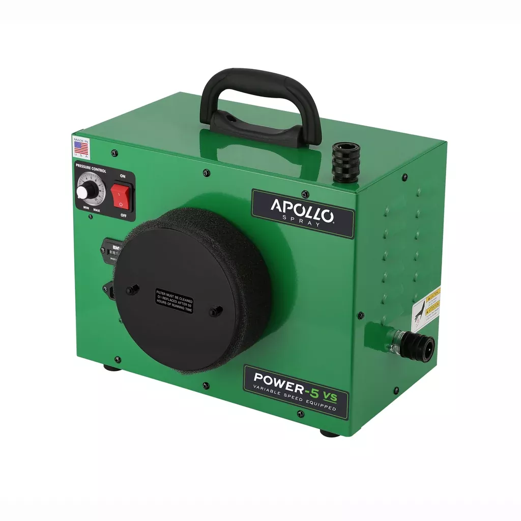 Apollo Power-5 VS Five-Stage Variable Power HVLP Turbine Only – NO SPRAY GUN, HOSE OR CUP
