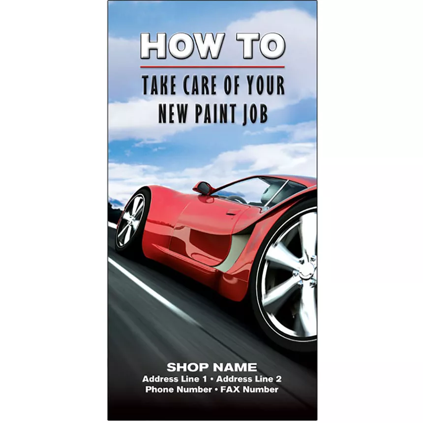 Auto Repair Brochures – Fresh Paint, Red Racer
