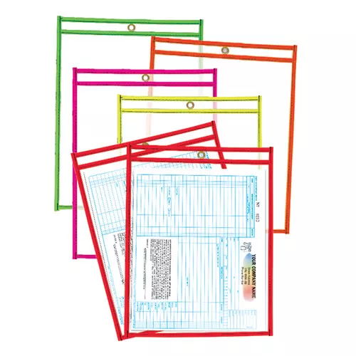 Auto Repair Order Holders Plastic Neon – Pack 15