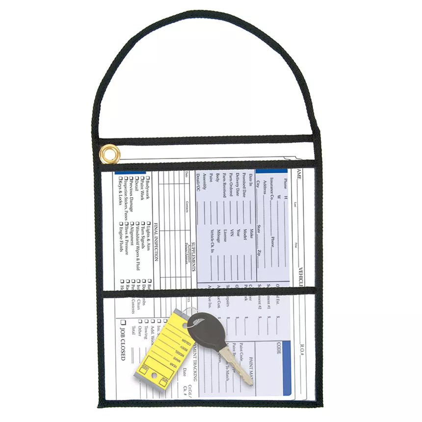 Auto Repair Order Holders with Pocket