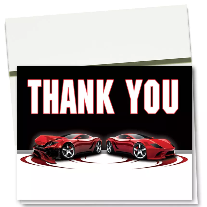 Auto Repair Thank You Cards- Before & After
