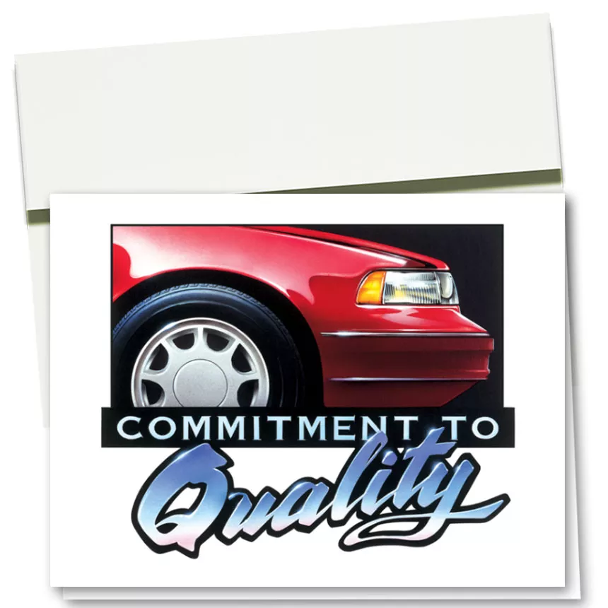 Auto Repair Thank You Cards – Commitment to Quality