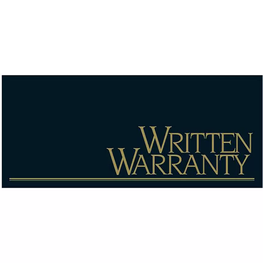 Auto Repair Written Warranty - Metallic Ink, Black and Gold