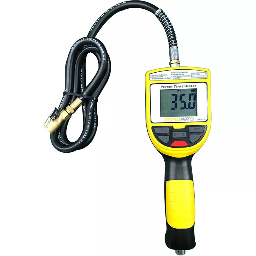 Automatic Shutoff Tire Inflator Gauge