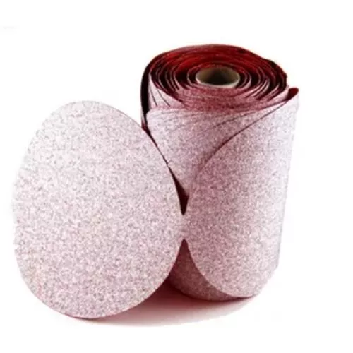 CARBORUNDUM RED 6 IN 80 GRIT PSA SANDING DISC ROLL OF 100