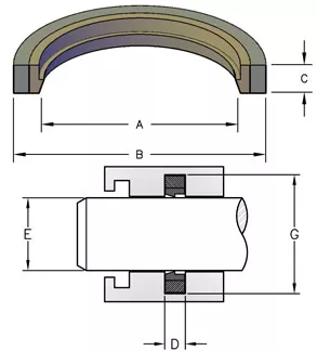 CTC – 2 PIECE ROD BUFFER SEALS