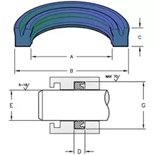 DRTU-BTU ROD U-SEALS