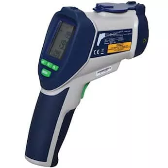 Dual-Laser Infrared Thermometer with Bluetooth Connectivity, 50:1