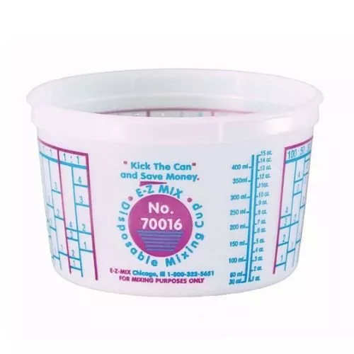 E-Z MIX 70016 PINT DISPOSABLE MIXING CUP, BOX OF 100