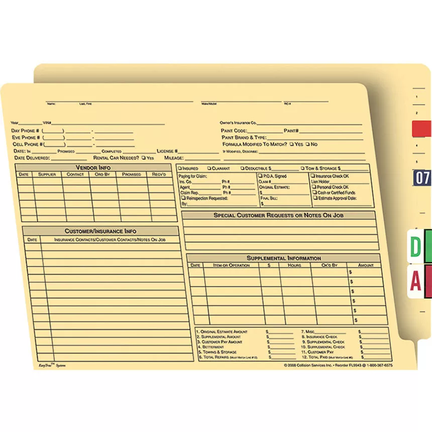 EasyTrac Open Shelf Filing Jackets – Open 3 Sides (100)