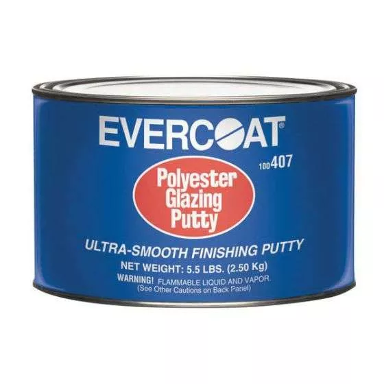 EVERCOAT 100407 POLYESTER GLAZING PUTTY, 5.5 LB CAN, WHITE