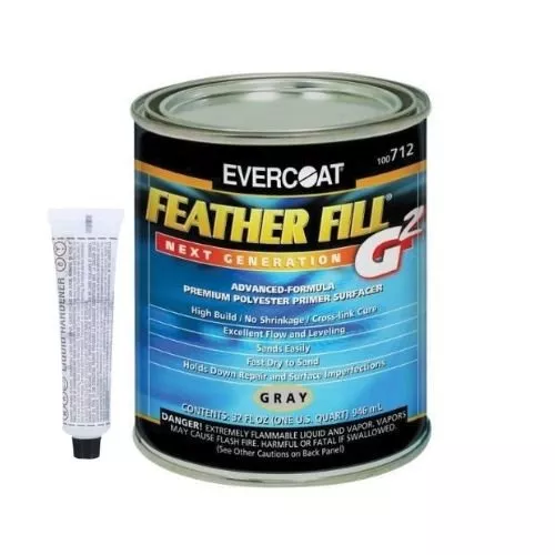 EVERCOAT FEATHER FILL G2 100712 POLYESTER PRIMER SURFACER, 1 QT