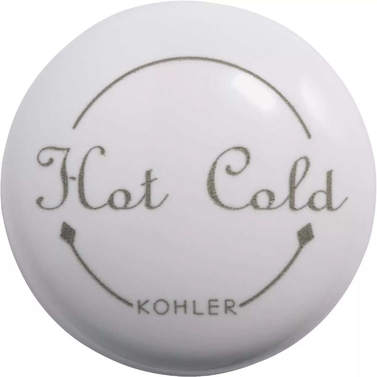 Fairfax White Single Handle Button