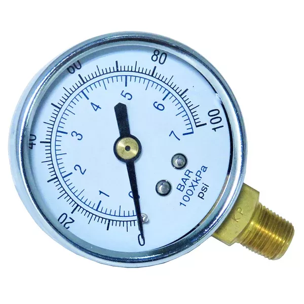 Gauge – Glass Lens (0-100 psi)
