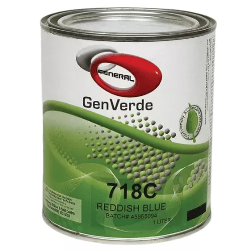 GENVERDE 718C REDDISH BLUE BASECOAT TONER, 1 LITER