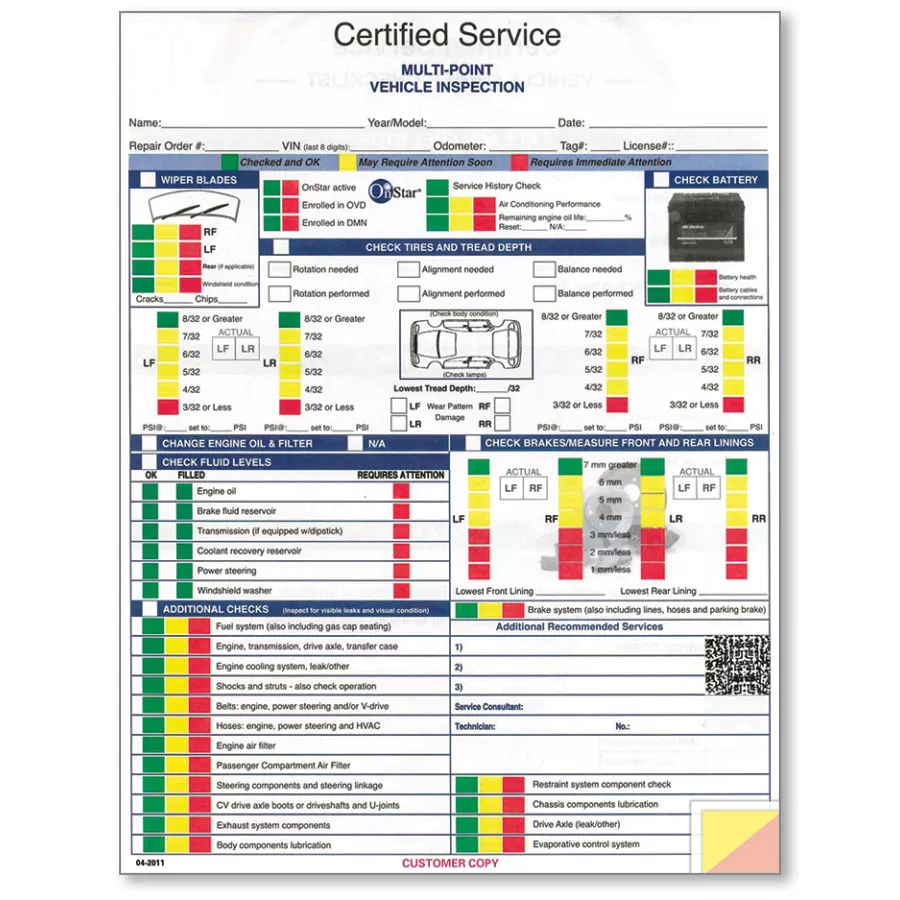 GM Inspection Form