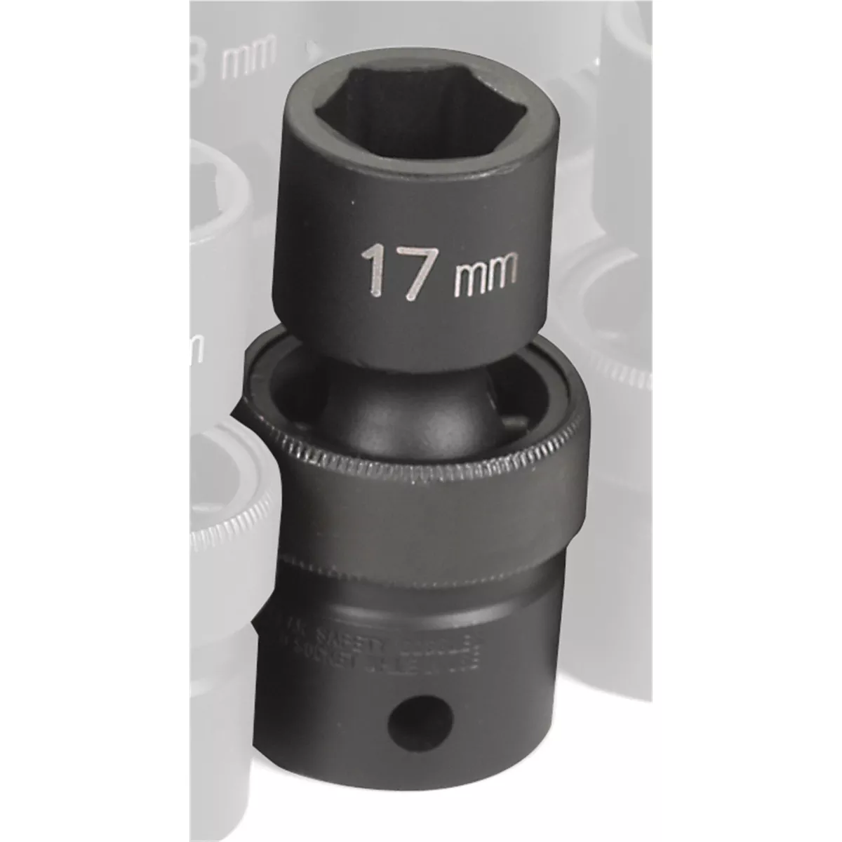 Grey Pneumatic SOC 17MM 1/2D IMP UNIV 6PT